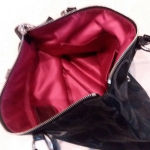 Large black coach purse